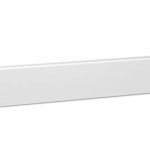 KGM Sockelleiste Modern – Weiß folierte MDF Fußbodenleiste – Maße: 2400 x 16 x 58 mm – 1 Stück  