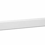 KGM Sockelleiste Modern – Weiß folierte MDF Fußbodenleiste – Maße: 2400 x 16 x 40 mm – 1 Stück  